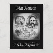 マシュー・ヘンソン～アフリカ系アメリカ北極探検家～ ポストカード (正面)