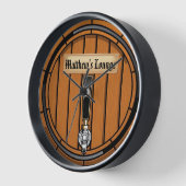 マシュー・ラウンジ・ラウンド 壁時計 (傾斜)