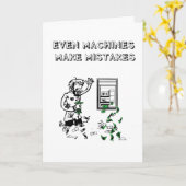 マシンでも間違いのあるグリーティングカードを作る カード (黄色い花)