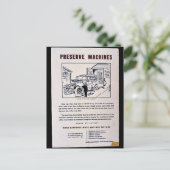 マシンの保存 ポストカード (スタンド正面)