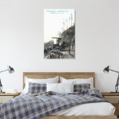 マシン飛んでいるの表示， South ForkElk, CA キャンバスプリント (インサイチュ (寝室))