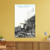 マシン飛んでいるの表示， South ForkElk, CA キャンバスプリント (インサイチュ (リビング))