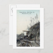 マシン飛んでいるの表示， South ForkElk, CA ポストカード (正面/裏面)