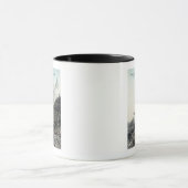 マシン飛んでいるの表示, South ForkElk, CA マグカップ (中央)