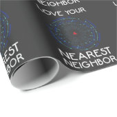 マシ学ンのニアレストネイバーアルゴリズムAI ラッピングペーパー (ロールコーナー)