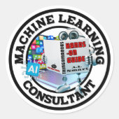 マシ学ン(AI) – コンサルタント ラウンドシール (正面)