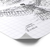 マシ飛んでいるン1889特許芸術 – 並んだペッパー ポスター (角)