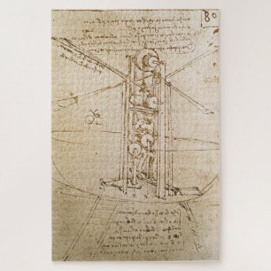 マシ飛んでいるン(c.1487) byレオナルド・ダ・ヴィンチ ジグソーパズル