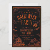マジーのハロウィンパーティー 招待状 (正面)