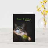 マジおもしろい誕生日願い書 カード (黄色い花)