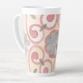 マジイタリアンスペインのリカフローラ水彩 カフェラテマグ (左アングル)