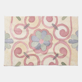 マジイタリアンスペインのリカフローラ水彩 キッチンタオル