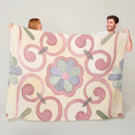 マジイタリアンスペインのリカフローラ水彩 フリースブランケット