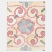 マジイタリアンスペインのリカフローラ水彩 フリースブランケット (正面)