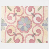 マジイタリアンスペインのリカフローラ水彩 フリースブランケット (正面(横))