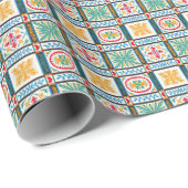 マジイタリアンリカ刺しゅう:地中海のフローラ ラッピングペーパー (ロールコーナー)