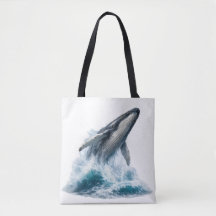 マジェスティックザトウクジラの海面飛び出しトート