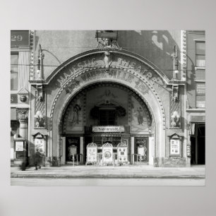 マジェスティックシアター、1910年。ヴィンテージ写真 ポスター