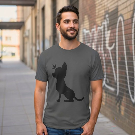 マジェスティックチワワクラウン、面白い犬好き Tシャツ