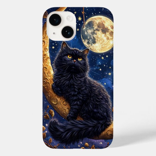 マジェスティックブラックキャット Case-Mate iPhoneケース (裏面)