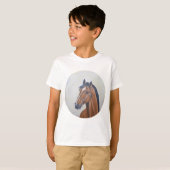マジェスティックホースポートレートTシャツ Tシャツ (正面フル)