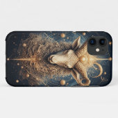 マジェスティックヤギ座のゾディアックアート Case-Mate iPhoneケース (裏面(横))