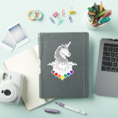 マジェスティックユニコーンイラストアート シール (iPadカバー)