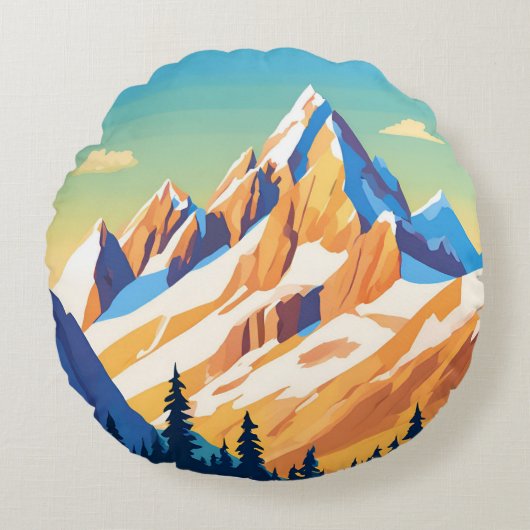 マジェスティック山脈 ラウンドクッション (正面)