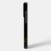 マジェスティック・ウィンター・スノーウィー・オウル・モノグラム・カスタムネーム Case-Mate iPhoneケース (裏面 / 左)