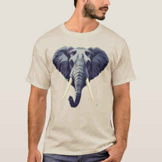 マジェスティック エレファント グラフィック Tシャツ – 野生動物サファリ
