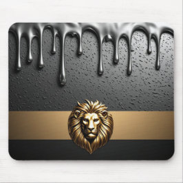 マジェスティック ゴールデン ライオン エンブレム ロイヤル テーマ 🦁 マウスパッド