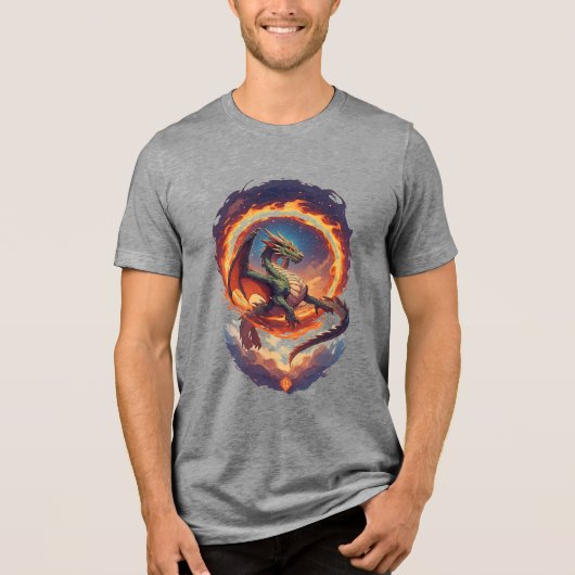 マジェスティック・ファイア・ドラゴン トライブレンドＴシャツ (正面)