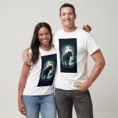 マジェスティック ブラックパンサー - 霧の森の散歩 Tシャツ (ユニセックス)
