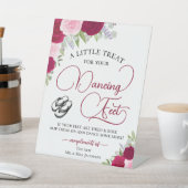 マジェナピンクローズ踊り足フリップフロップ結婚ズ 台座サイン (インサイチュ)