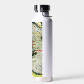 マジェランズシップVictoriaアンティークマップ太平洋海 ウォーターボトル (左面)