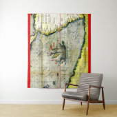 マジェランズシップVictoriaアンティークマップ太平洋海 タペストリー (インサイチュ)