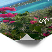 マジェンズベイセントトーマスUSVI熱帯ビーチ写真 ポスター (角)