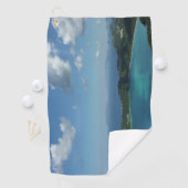 マジェンズベイ，セントトーマス美しい島のシーン ゴルフタオル (インサイチュ)