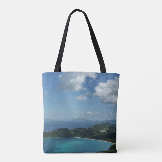 マジェンズベイ，セントトーマス美しい島のシーン トートバッグ (裏面)