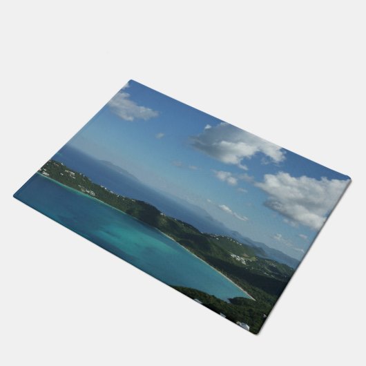 マジェンズベイ,セントトーマス美しい島のシーン ドアマット (アングル)