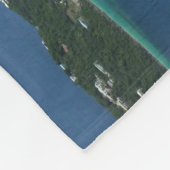 マジェンズベイ，セントトーマス美しい島のシーン フリースブランケット (角)