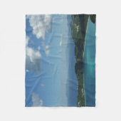 マジェンズベイ，セントトーマス美しい島のシーン フリースブランケット (正面)