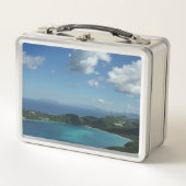 マジェンズベイ,セントトーマス美しい島のシーン メタルランチボックス (正面)