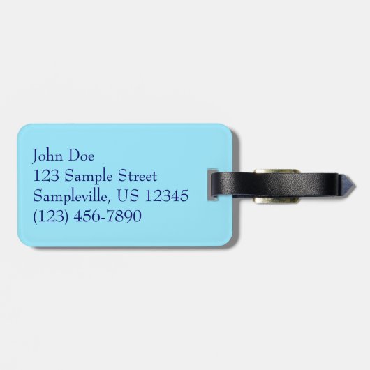 マジェンズベイ,セントトーマス美しい島のシーン ラゲッジタグ (裏面横)