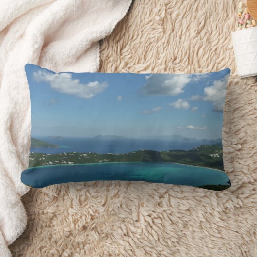 マジェンズベイ,セントトーマス美しい島のシーン ランバークッション (ブランケット)