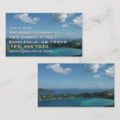マジェンズベイ，セントトーマス美しい島のシーン 名刺 (正面/裏面)