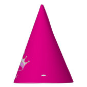 マジェンタピンクのプリンセスティアラ パーティーハット (右)