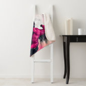 マジェンタ色のファンタジーの馬が漫画のドットに シェルパブランケット (インサイチュ)