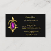 マジエレガントスタイリッシュタ玉金ゴールド事業 名刺 (裏面)