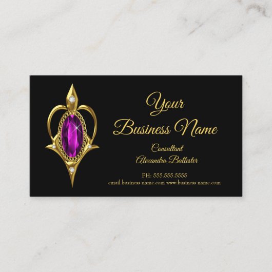 マジエレガントスタイリッシュタ玉金ゴールド事業 名刺 (正面)